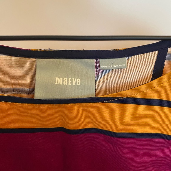 Anthropologie Maeve Striped Top— size 6 - Picture 4 of 6